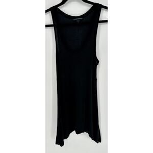 Banana Republic Classic Black Tank Top Ribbed At Top Sleeveless Summer Casual S